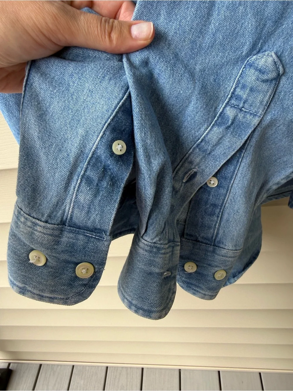Vintage Banana Republic Denim Shirt Men’s L Made in USA 100% Cotton